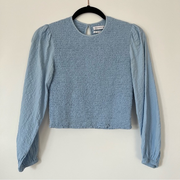 Urban Outfitters Smocked Long Sleeve Top - Picture 1 of 5